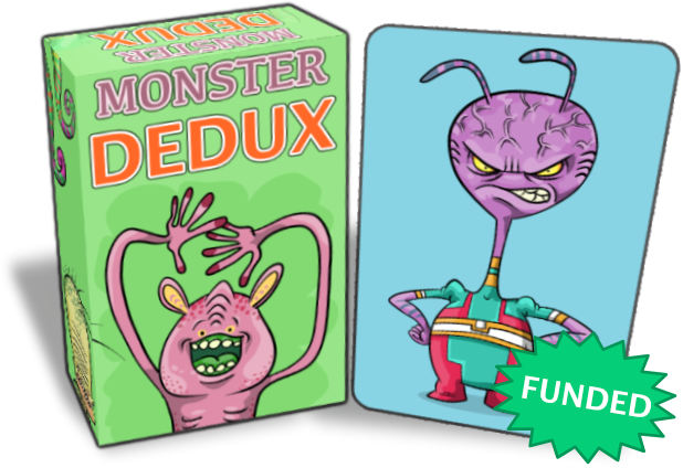 Monster Dedux box and cards